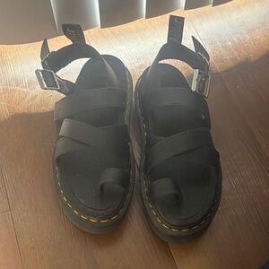 Black Doc Marten Avry Sandals